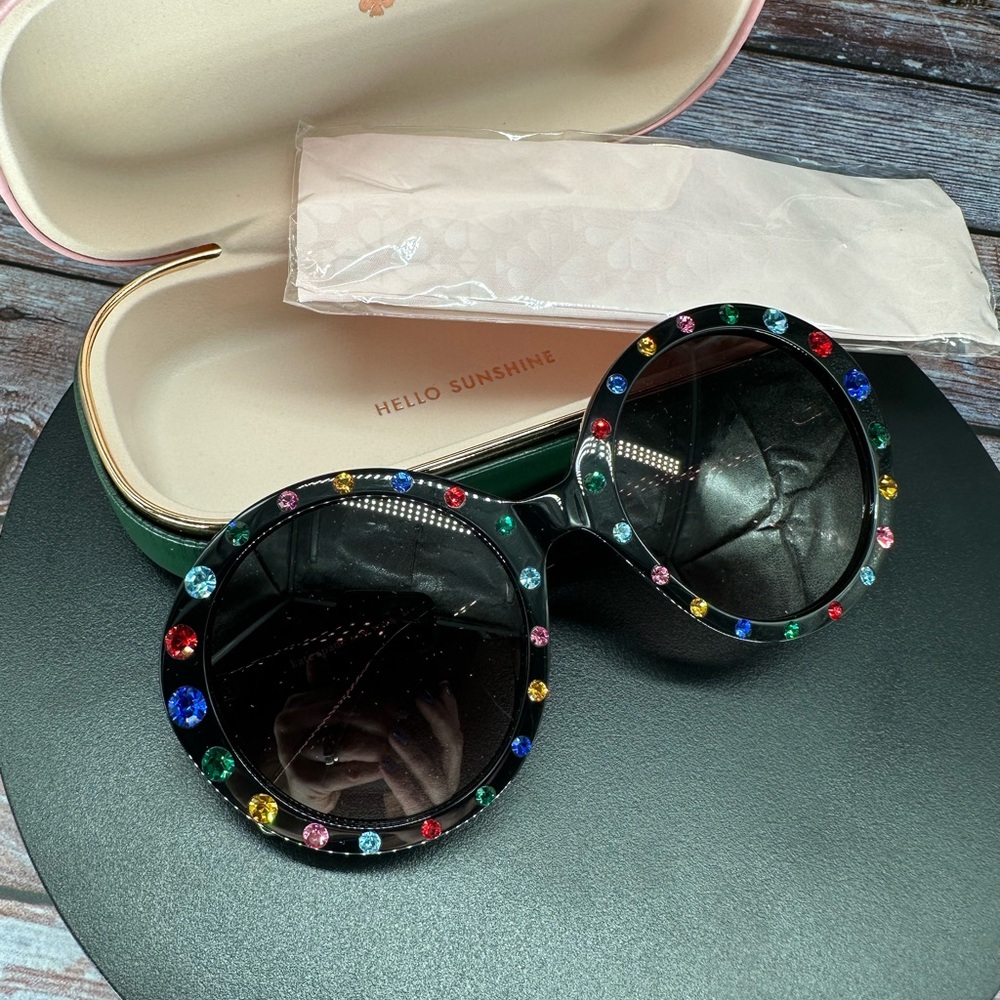 KATE SPADE | Gem Round Sunglasses Zya NWT - Picture 3 of 7